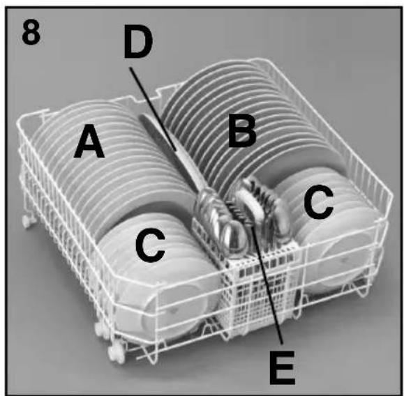 CANDY CDSM 2D62B - Lower basket (fig. 8) - 1