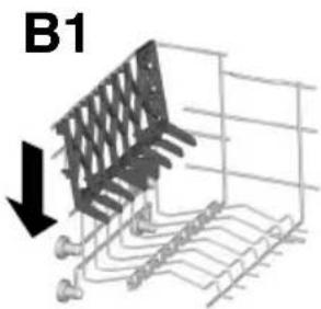 CANDY CDSM 2D62B - Using the upper basket - 4