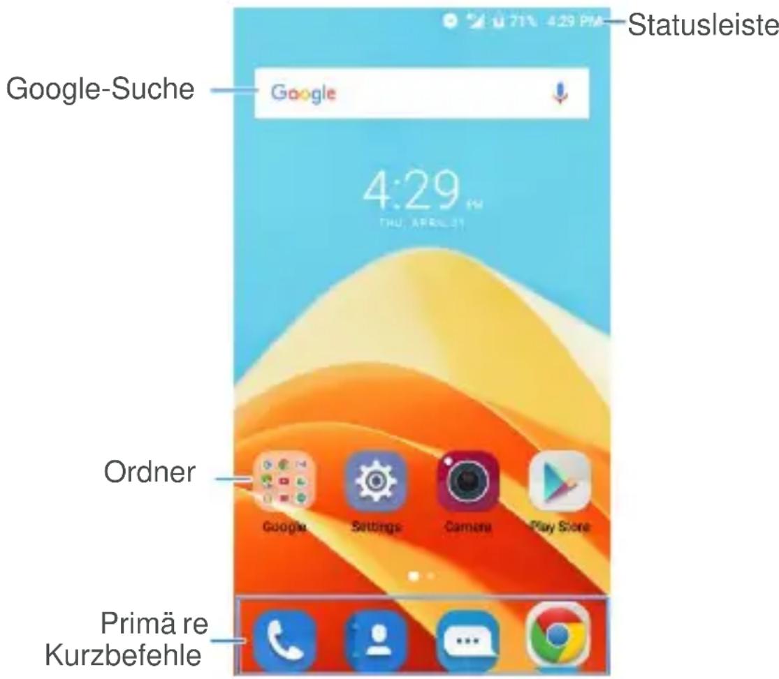 ZTE Blade A510 - Erstes Kennenlernen der Startseite - 1