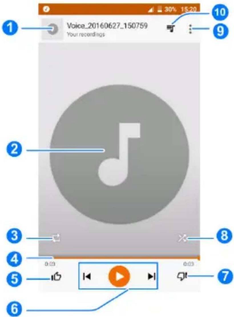 ZTE Blade A510 - Wiedergabe Ihrer Musik - 2