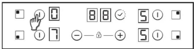 CANDY CH64BVT/1 - Selectarea unei zone - 1