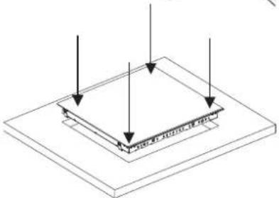 CANDY CH64BVT/1 - Centrare ed inserire il piano di cottura. - 1