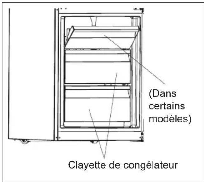 (Dans certains modèles) Clayette de congélateur