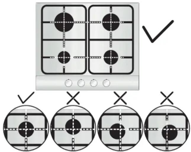 CANDY CHG6LW - UŻYTKOWANIE PŁYTY - INSTRUKCJE DLA UŻYTKOWNIKA - 1