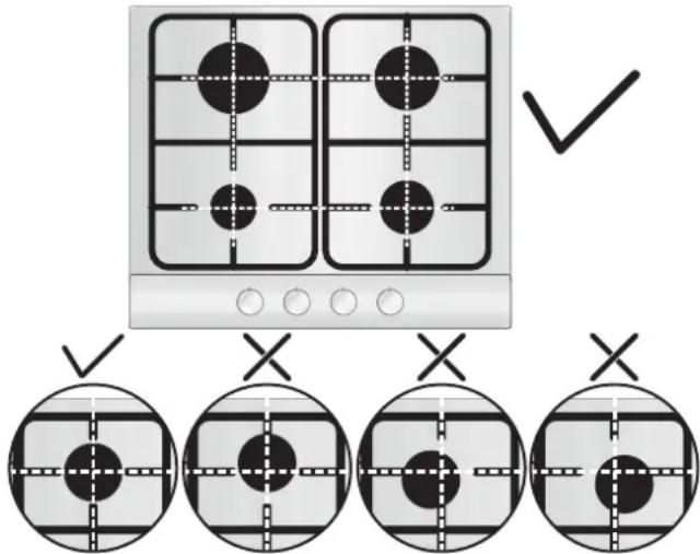 CANDY CHG6DWPX - A TÜZHELYLAP HASZNÁLATA FELHASZNÁLÓI UTASÍTÁSOK - 1