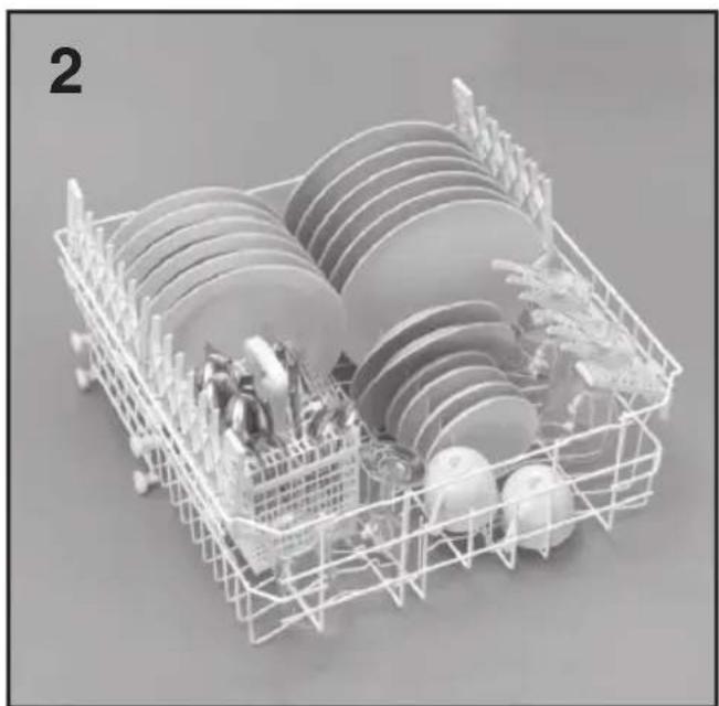 CANDY CDPN 1D640PW - Using the upper basket - 4
