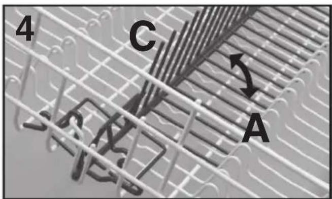 CANDY CDPN 1D640PW - Using the lower basket - 2