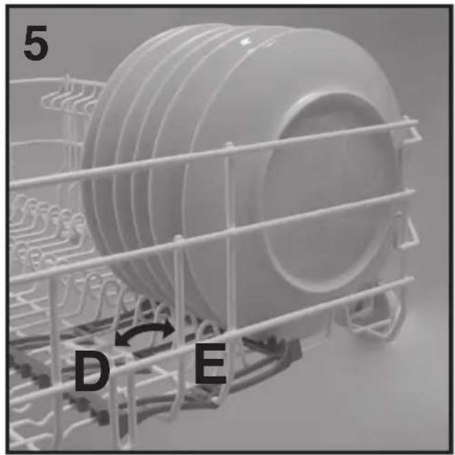CANDY CDPN 1D640PW - Using the lower basket - 3