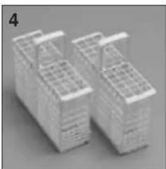 CANDY CDF8 312X/1-S - Cesto inferior (fig. 3) - 1