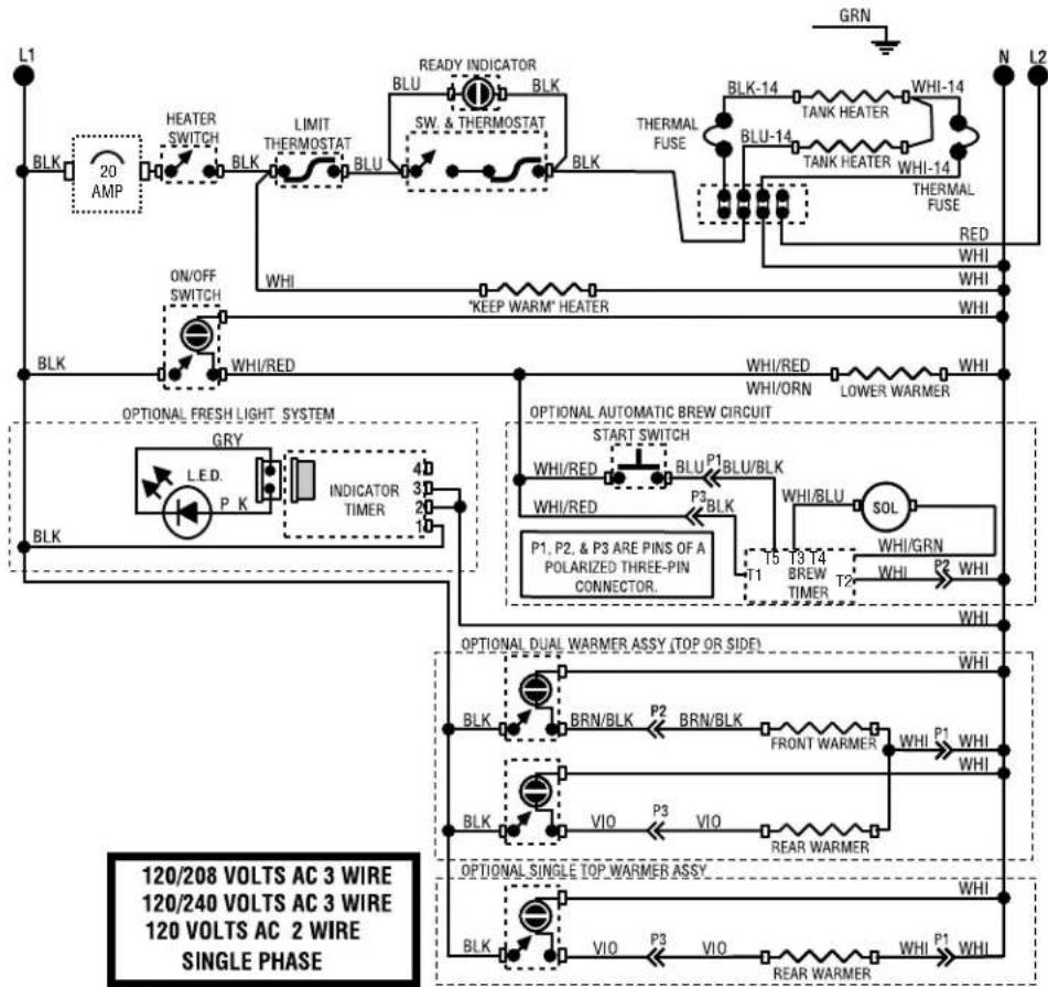 Bunn CWTF15-3 - Removal and Replacement: - 24