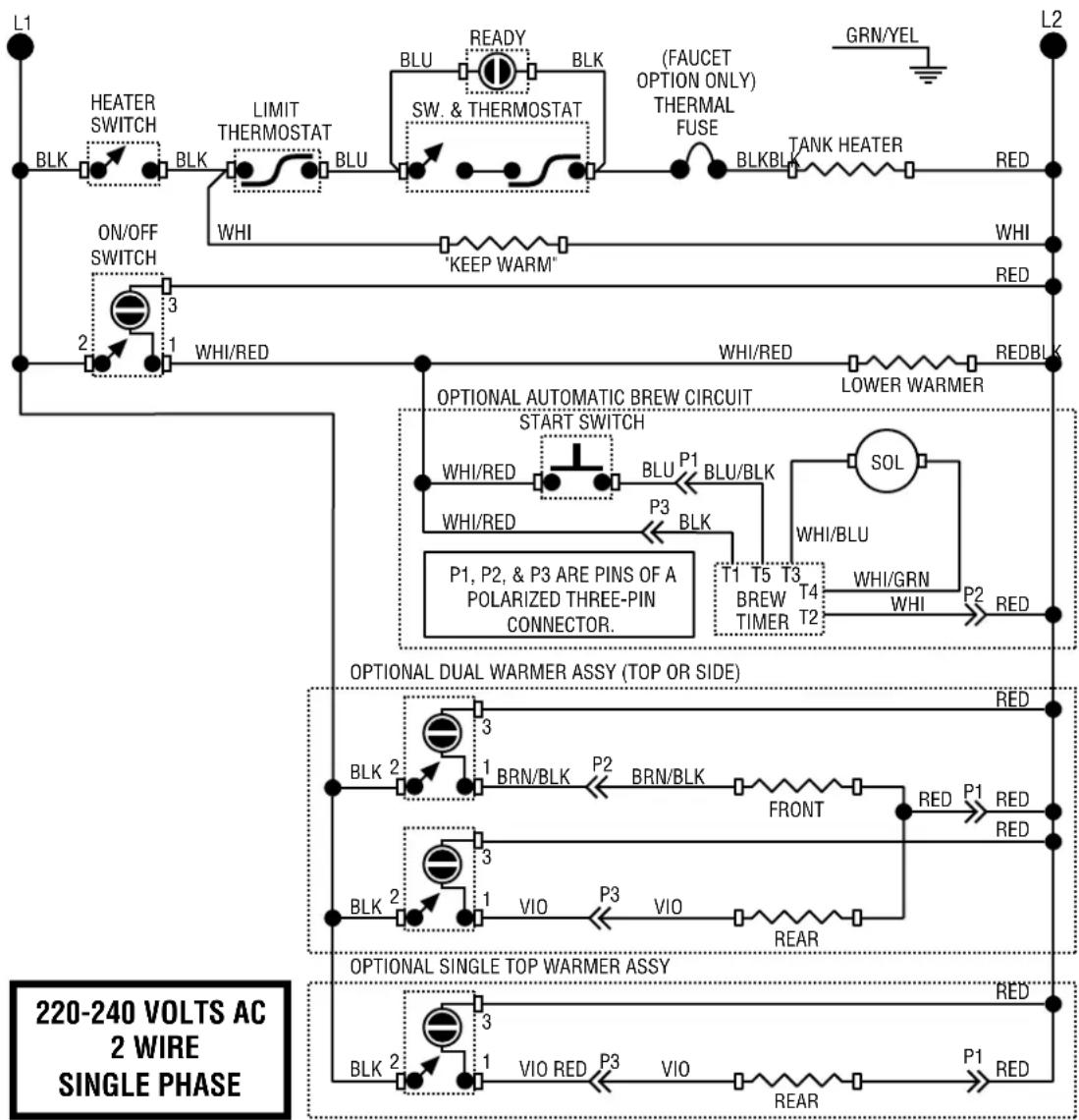 Bunn CWTF15-3 - Removal and Replacement: - 22