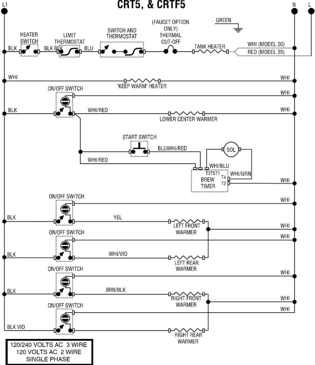 Bunn CWTF15-3 - Removal and Replacement: - 2