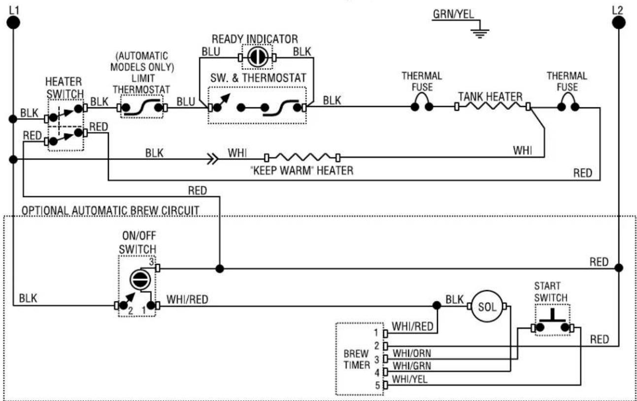 Bunn CWTF15-3 - Removal and Replacement: - 10