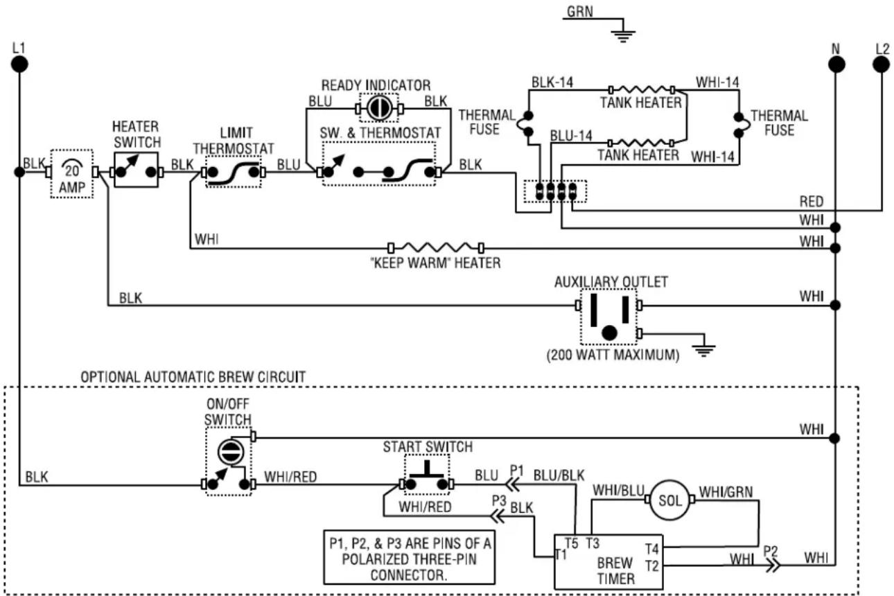 Bunn CWTF15-3 - Removal and Replacement: - 7