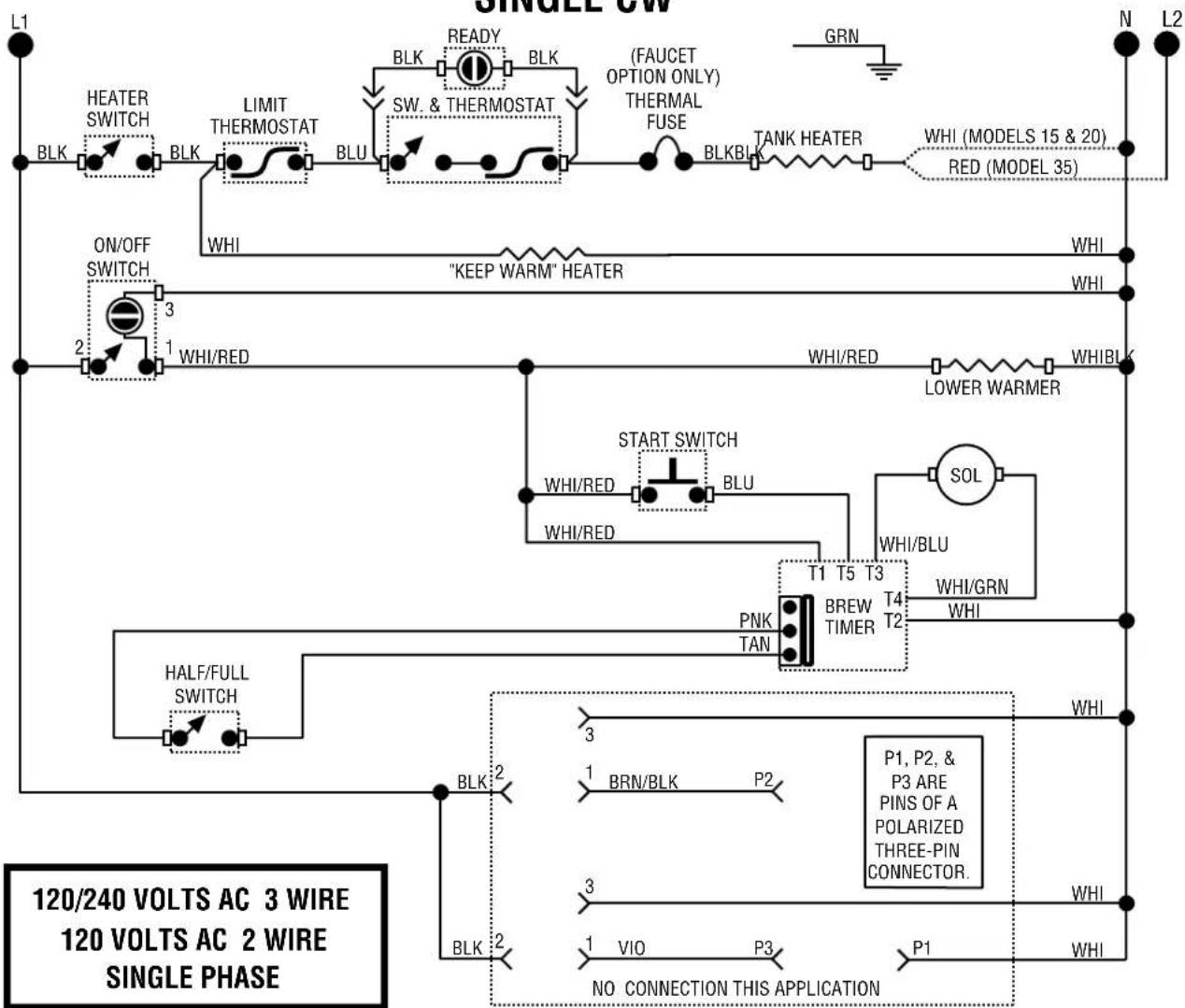 Bunn CWTF15-3 - Removal and Replacement: - 29