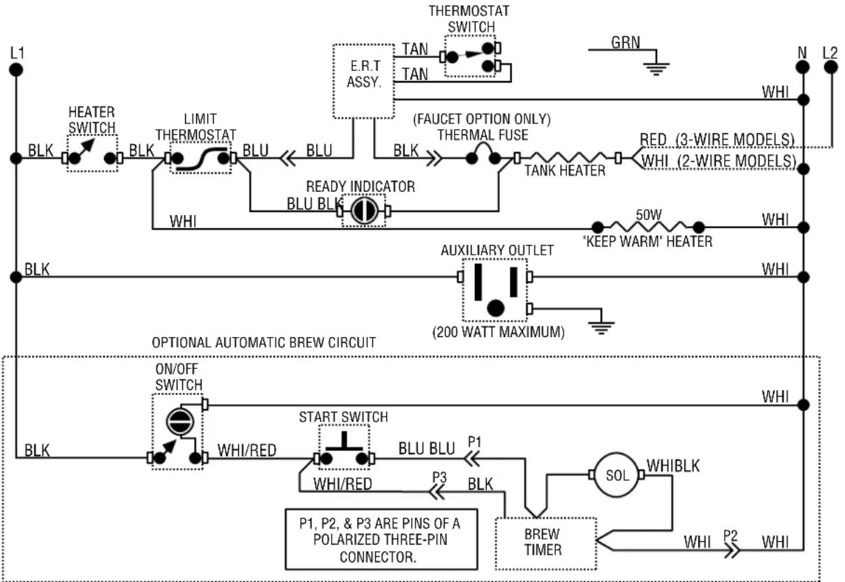 Bunn CWTF15-3 - Removal and Replacement: - 6