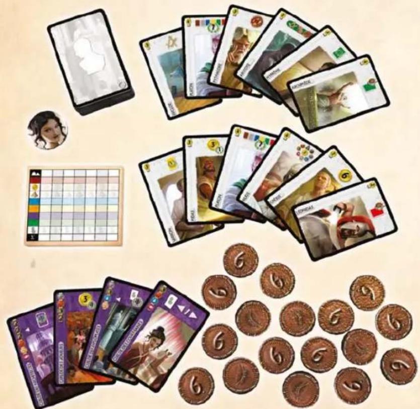 Asmodee 7 Wonders Leaders - Contents - 1