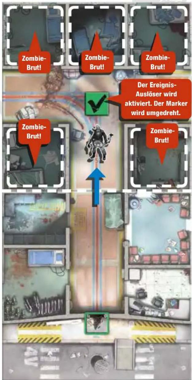 Asmodee Zombicide Rue Morgue - ZELTLAGER-KARTENTEILE UND ZELTE - 5