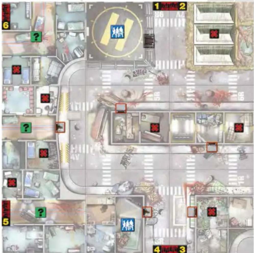 Asmodee Zombicide Rue Morgue - SONDERREGELN - 1