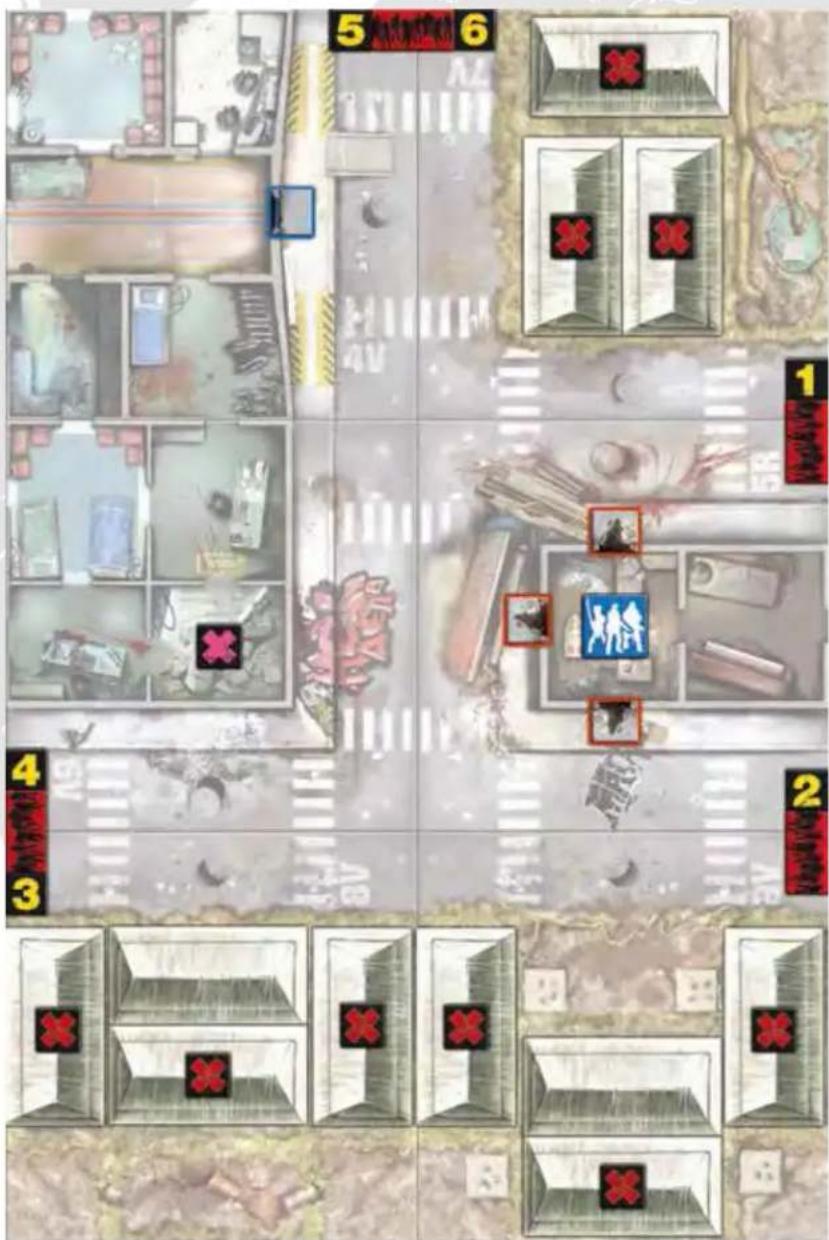 Asmodee Zombicide Rue Morgue - SONDERREGELN - 1