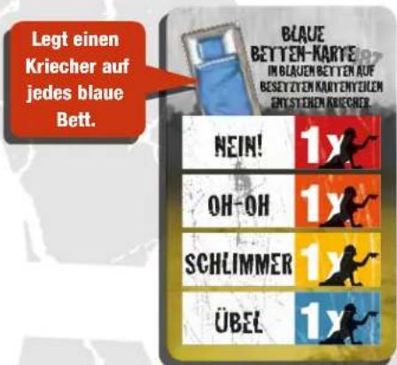 Asmodee Zombicide Rue Morgue - BETTEN-KARTEN - 1