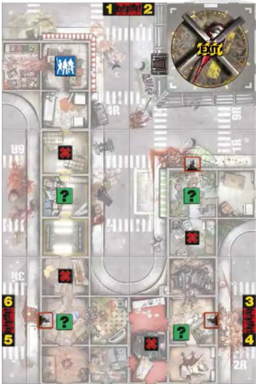 Asmodee Zombicide Rue Morgue - SONDERREGELN - 1