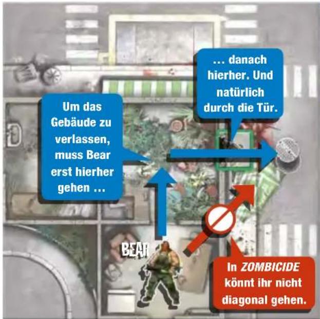 Asmodee Zombicide Rue Morgue - BEWEGUNG - 1
