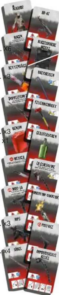 Asmodee Zombicide Rue Morgue - AUSRÜSTUNGSKARTEN - 1