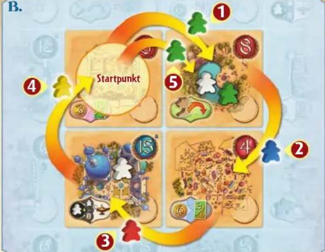 Asmodee Five Tribes - Regeln müssen beim Bewegen der Meeplesbeachtet werden: - 7