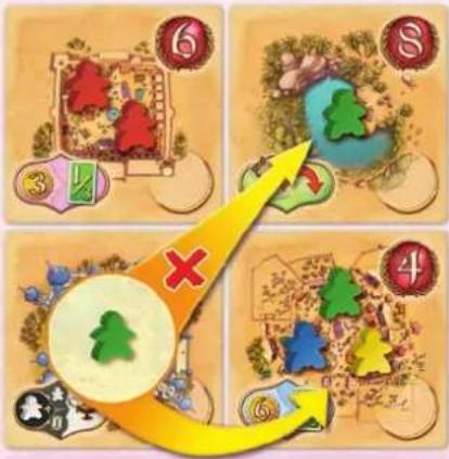 Asmodee Five Tribes - Regeln müssen beim Bewegen der Meeplesbeachtet werden: - 4