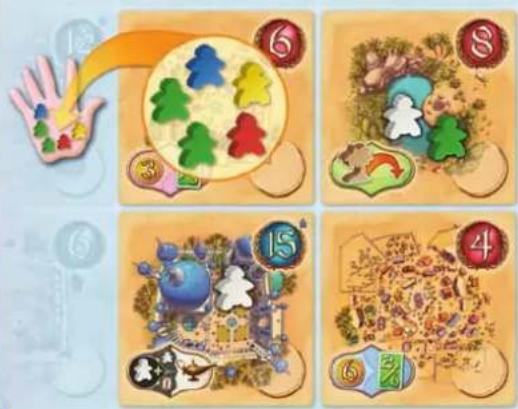 Asmodee Five Tribes - Regeln müssen beim Bewegen der Meeplesbeachtet werden: - 6
