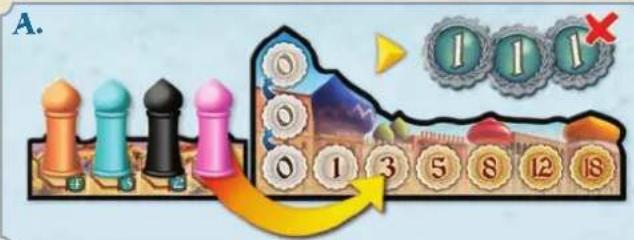 Asmodee Five Tribes - Bielen ümdieZügreihenfolge - 1