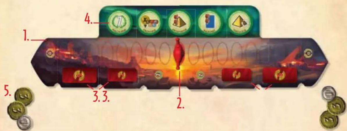 Asmodee Repos Production 7 Wonders Duel - Baukosten der Karten - 3