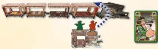 Asmodee Colt Express Postkutsche und Pferde - Wütender Beglepfachütze - 2