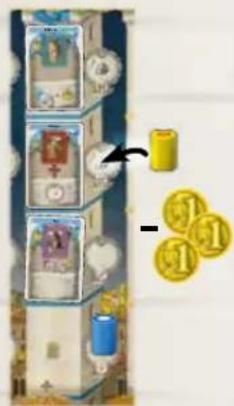 Asmodee Lorenzo der Prächtige - Regeln zum Setzen von Familienmitgliedern in einen Turm - 6