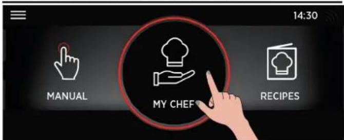 HOOVER HOZP9177BI - Funcionamiento en modo My Chef - 1