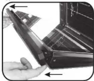 HOOVER HOZP9177BI - CLEANING OF THE INTERIOR GLASS DOOR ONLY - 4