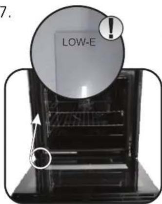 HOOVER HOZP9177BI - CLEANING OF THE INTERIOR GLASS DOOR ONLY - 7