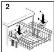 HOOVER HND 6515 A AL S - ADJUST BASKET TO THE LOWER POSITION: - 2