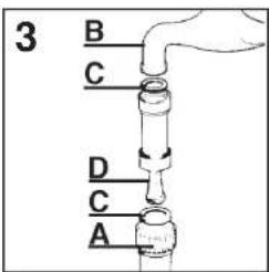 3 B C D C A
