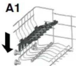 HOOVER HDPN 1S643PW-80 - Using the upper basket - 3