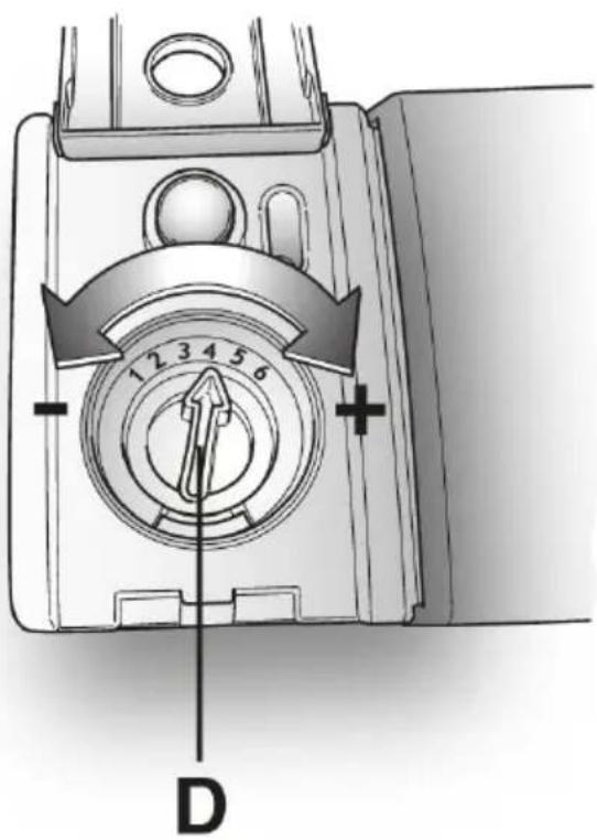 HOOVER HDPN 1S643PW-80 - Regulating the rinse aid from 1 to 6 - 4