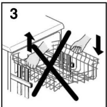 HOOVER HDP 3DO62DX-80 - ADJUST BASKET TO THE LOWER POSITION: - 3