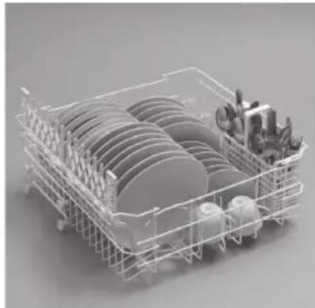 HOOVER HDIN 2L360PB-80 - Using the upper basket - 4