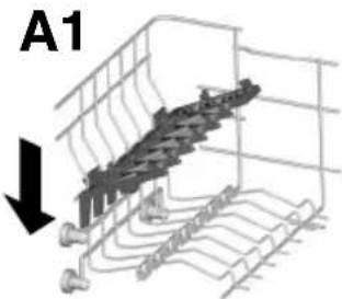 HOOVER HDI 1L38-80 - Using the upper basket - 2