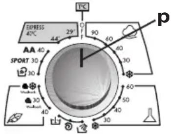 HOOVER HTC 120 AA - PROGRAMM-/TEMPERATURWAHLSCHALTER - 1