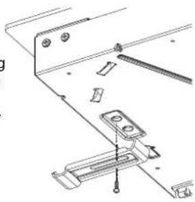Technical line drawing of a mechanical assembly with no visible text or symbols