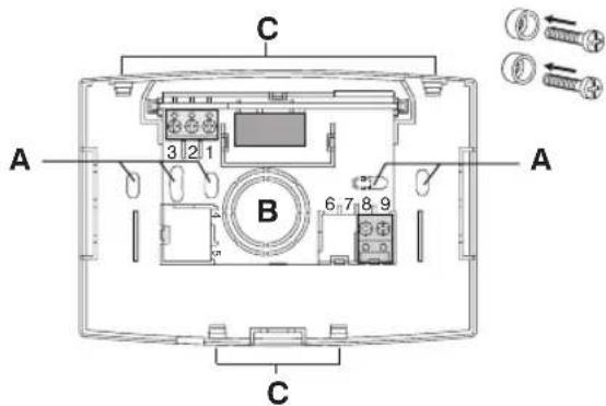 C A 3 2 1 B 6 7 8 9 A C