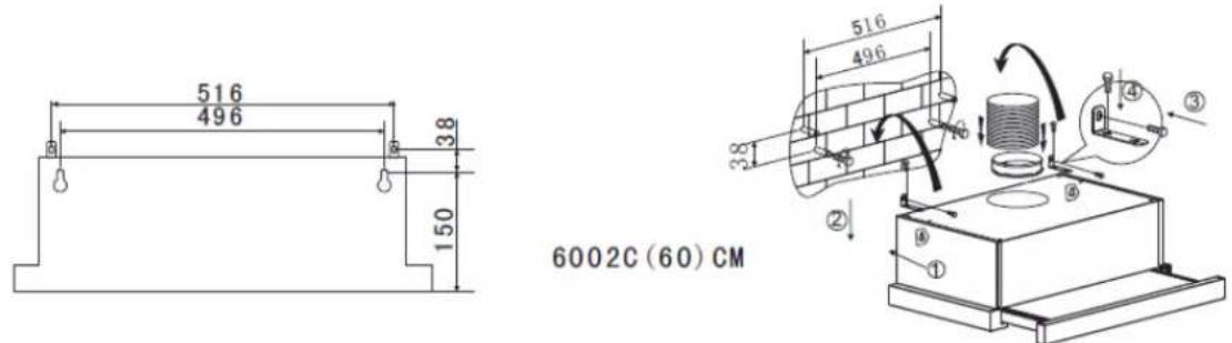 516 496 38 150 516 496 38 ② ③ ④ ⑤ 6002C (60) CM