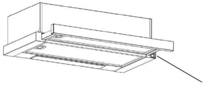 HOOVER HHT6300/2X - Prvé kroky pri používaní kuchynského odsávača Kolískový prepínač - 1